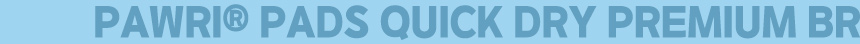 PAWRI PADS QUICK DRY 브랜드 구분 띠.