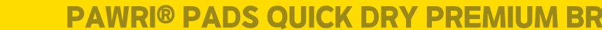 PAWRI PADS QUICK DRY 브랜드 구분 띠.